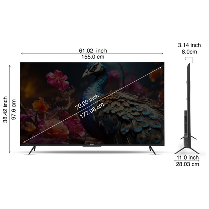 Sansui 70 Inch Ultra HD 4K Far Field Google TV - Dolby Vision | Sansui