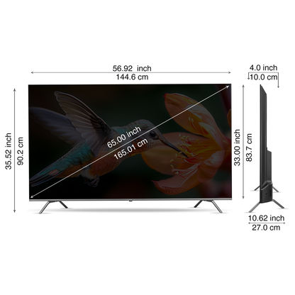 Sansui 165cm (65 inches) QLED (4K) Google TV