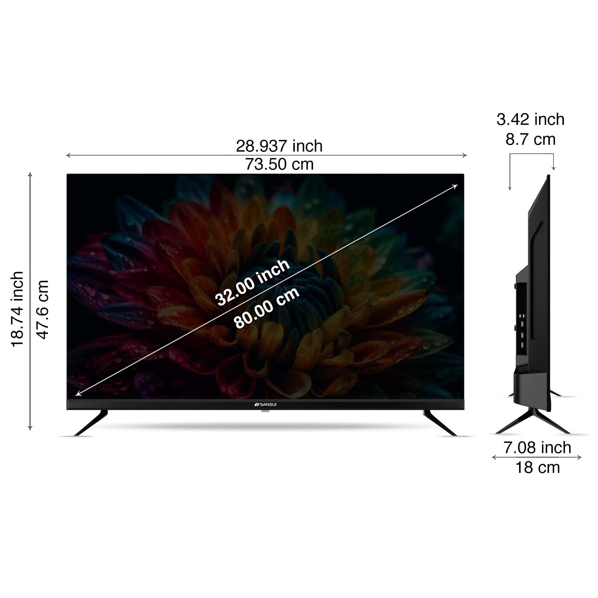 Sansui 80cm (32 Inch) HD Google TV