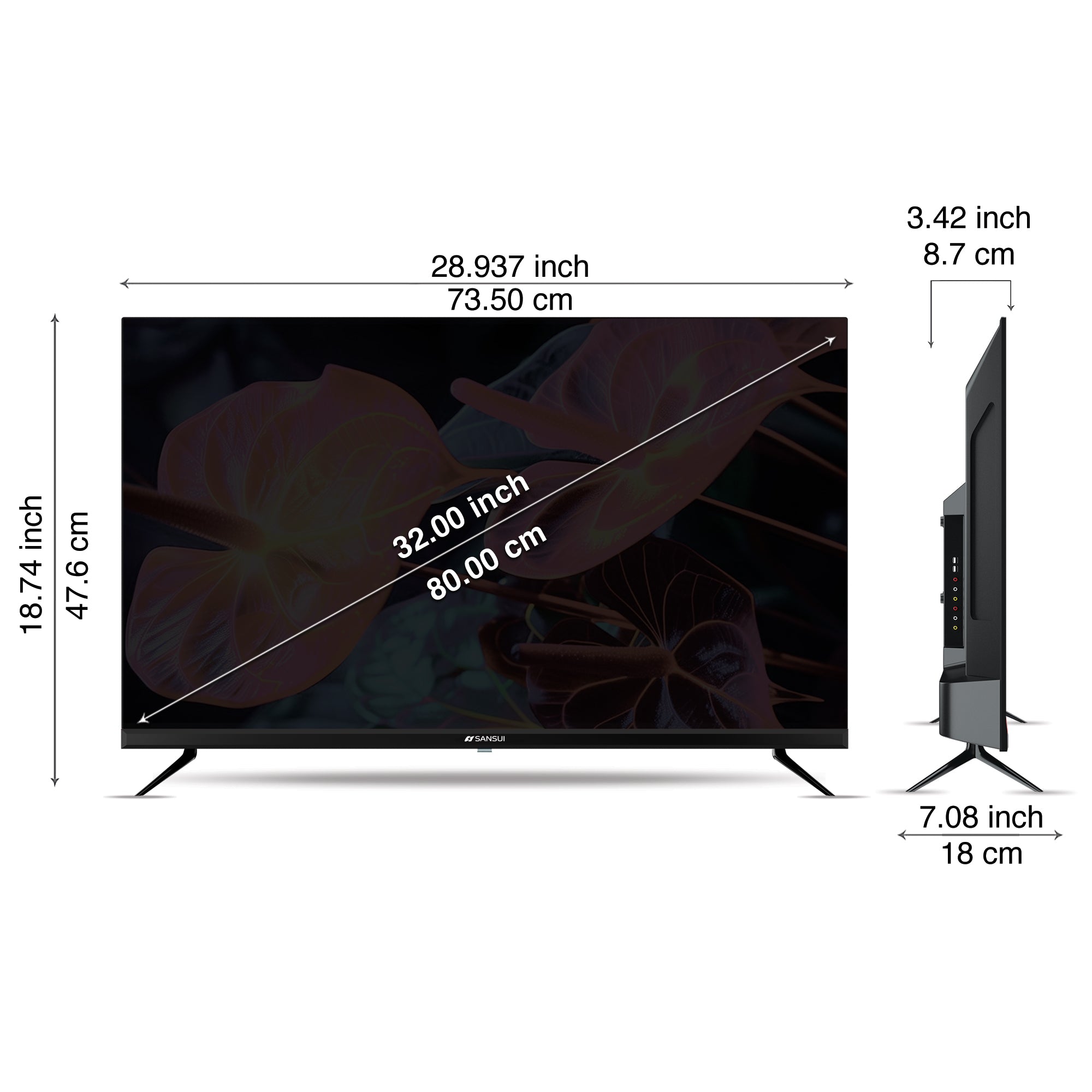 Sansui 80cm (32 Inch) Coolita Smart TV