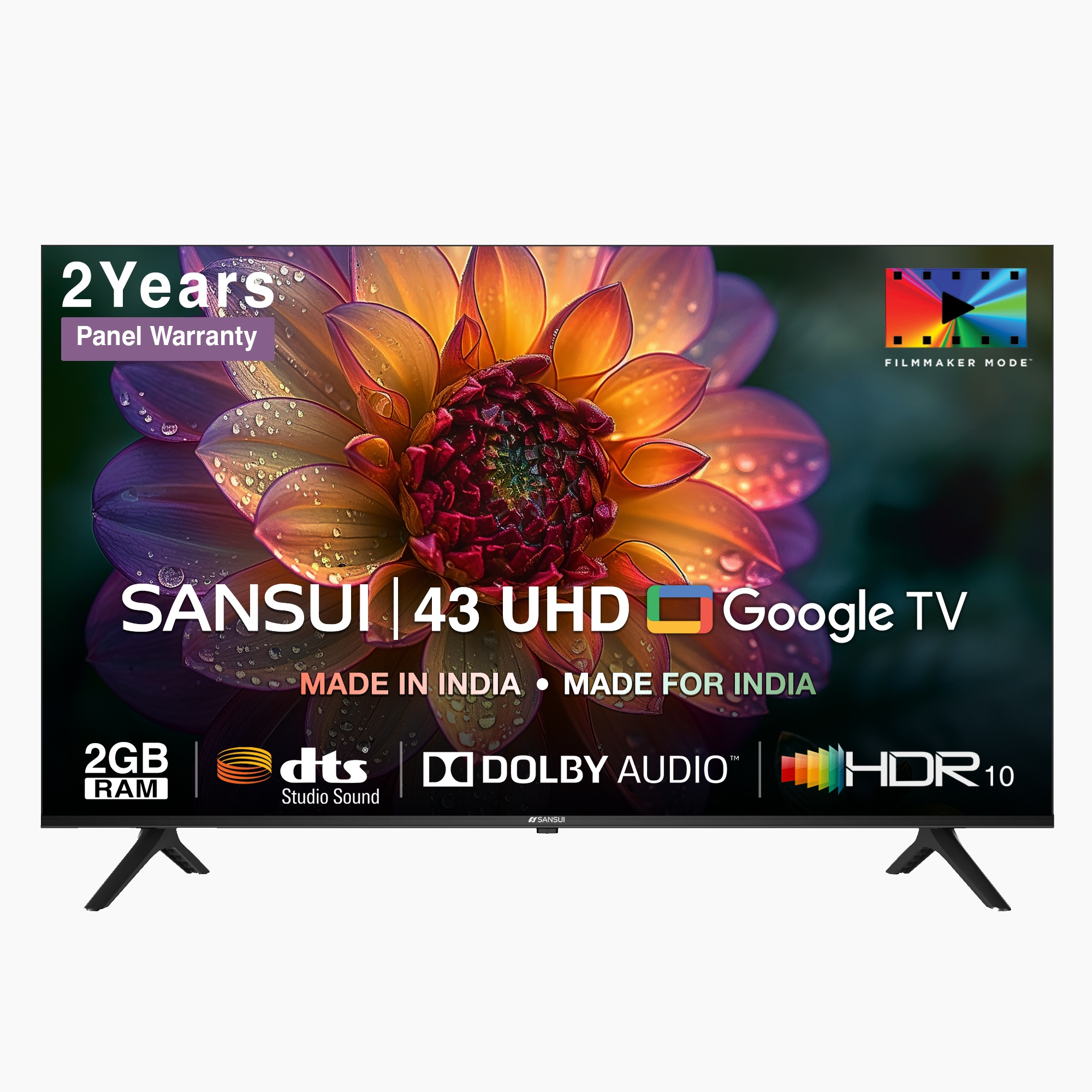 Sansui 109cm (43 inches) Ultra HD (4K) Google TV