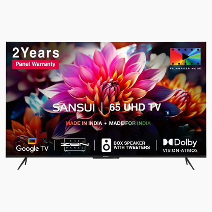 Sansui 65 Inch Ultra HD 4K Far Field Google TV - Dolby Vision | Sansui