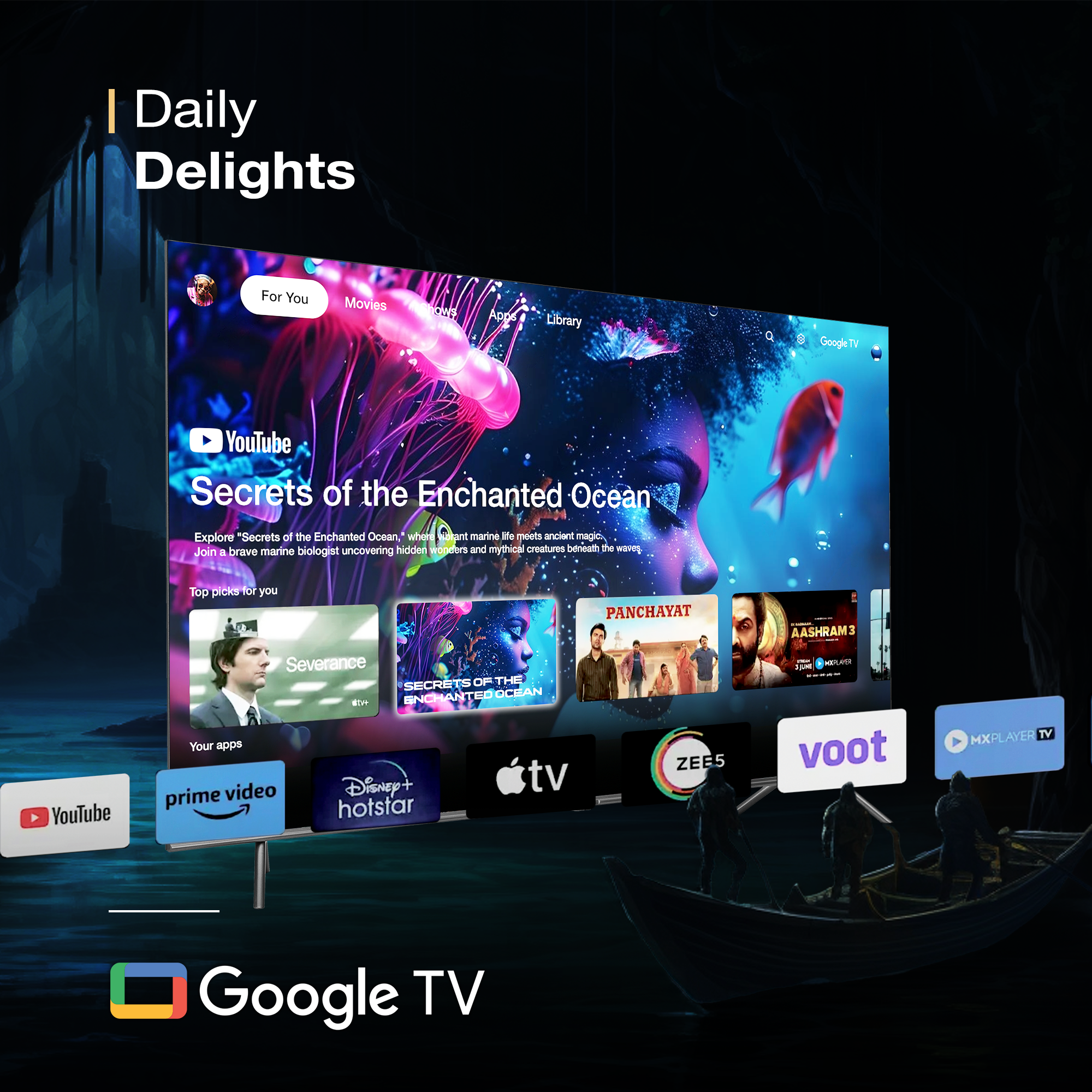 Sansui 165cm (65 inches) QLED (4K) Google TV