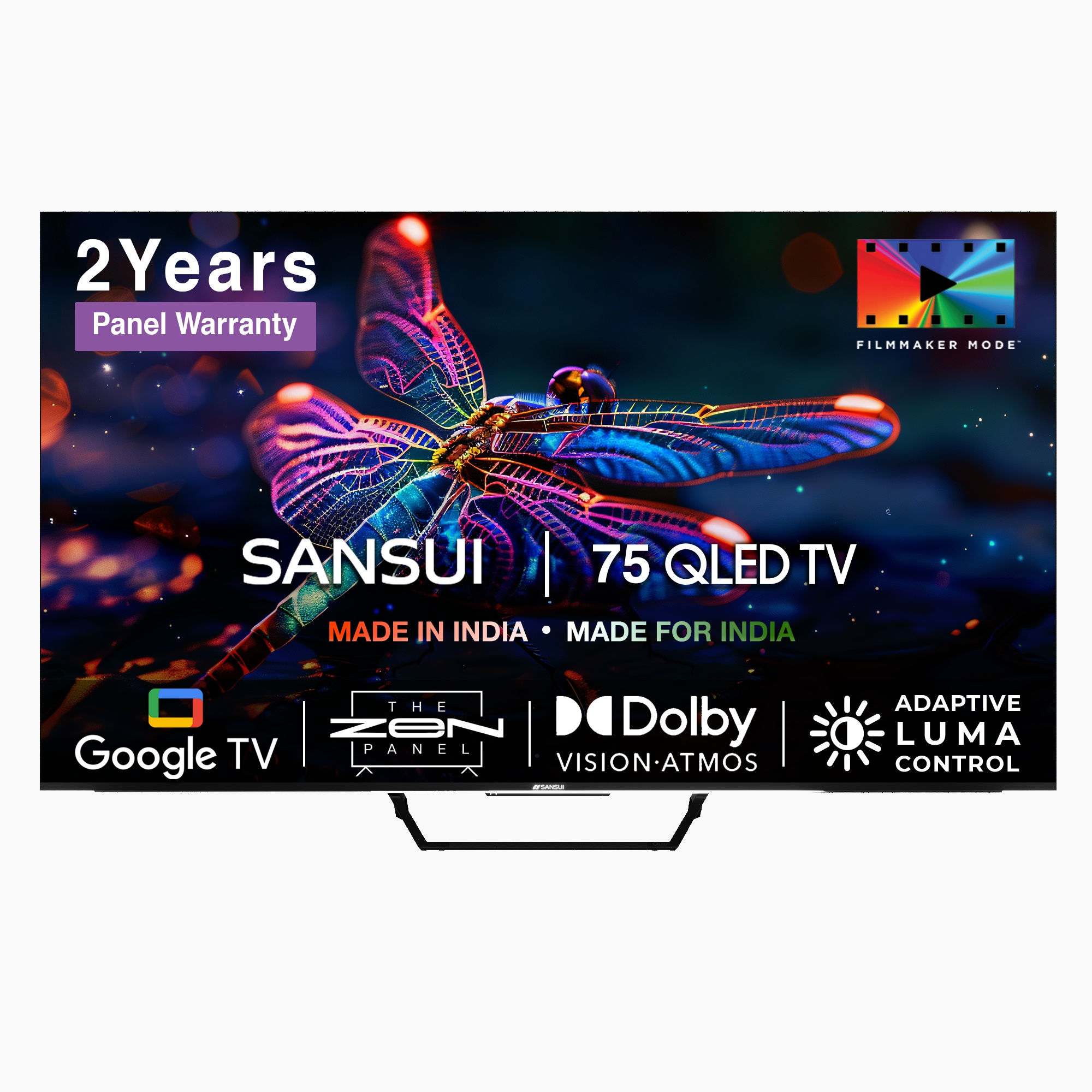 Sansui 190 cm (75 inches) QLED(4K) Google TV