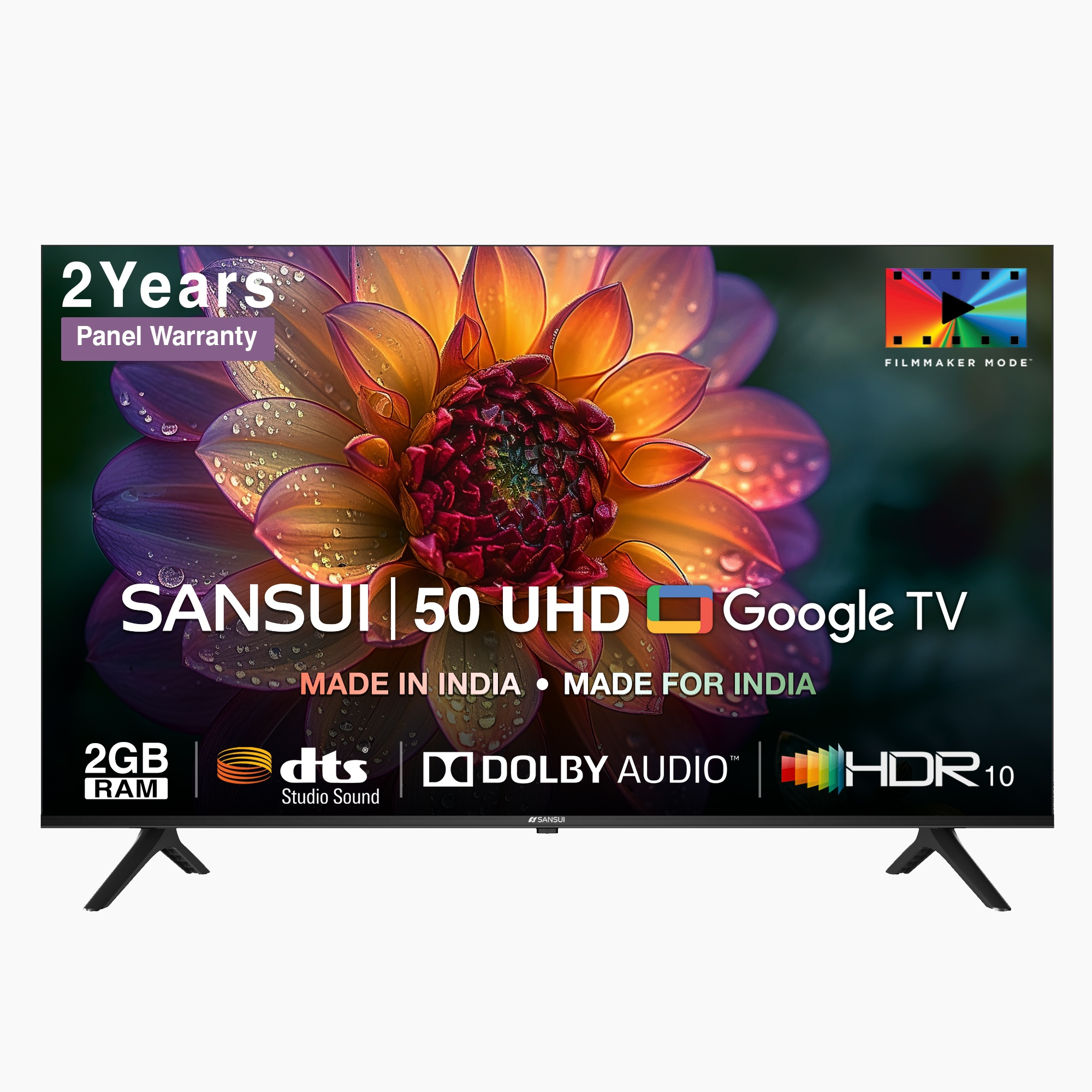 Sansui 50 Inch Ultra HD 4K Google TV - Dolby Audio| Sansui India